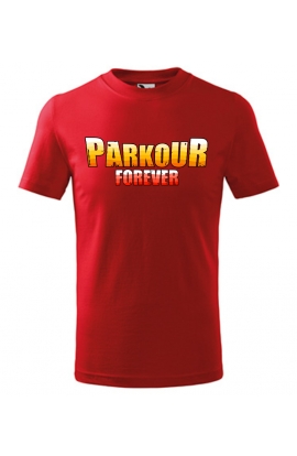 Dětské tričko s potiskem Parkour Forever