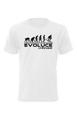 Pánské tričko Evoluce Lyžování