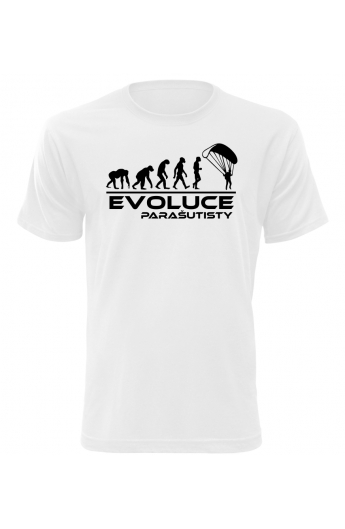 Pánské tričko Evoluce Parašutisty