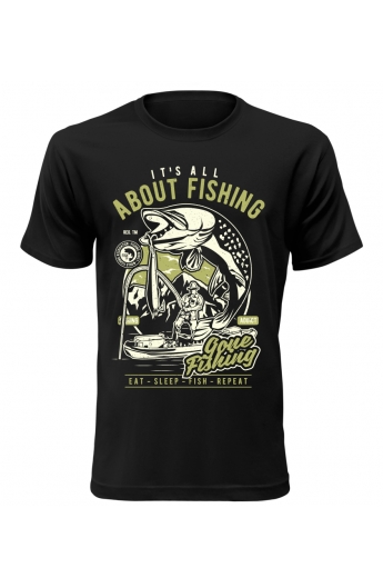 Pánské tričko s rybářským motivem About Fishing